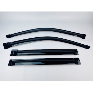 Дефлектори вікон Toyota Land Cruiser 120 Prado/ GX 470 2003-2010  накладні (DEFL) Q2-2